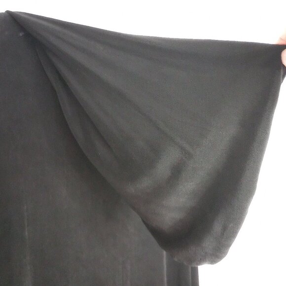 Chico's Travelers Black Hooded Zip Front Vest Sz 3 - Picture 6 of 8